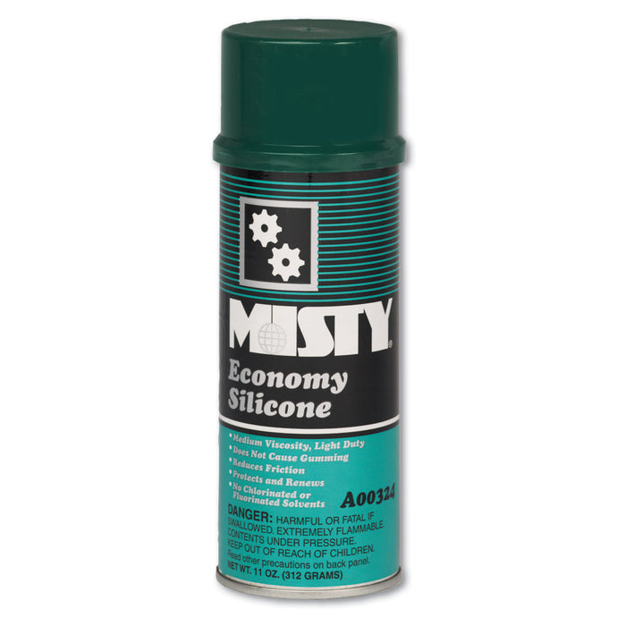 Economy Silicone Spray Lubricant, Aerosol Can, 11oz, 12/Carton