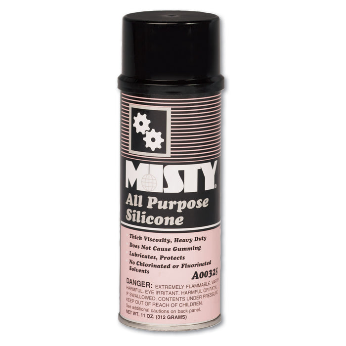 All-Purpose Silicone Spray Lubricant, Aerosol Can, 11oz, 12/Carton