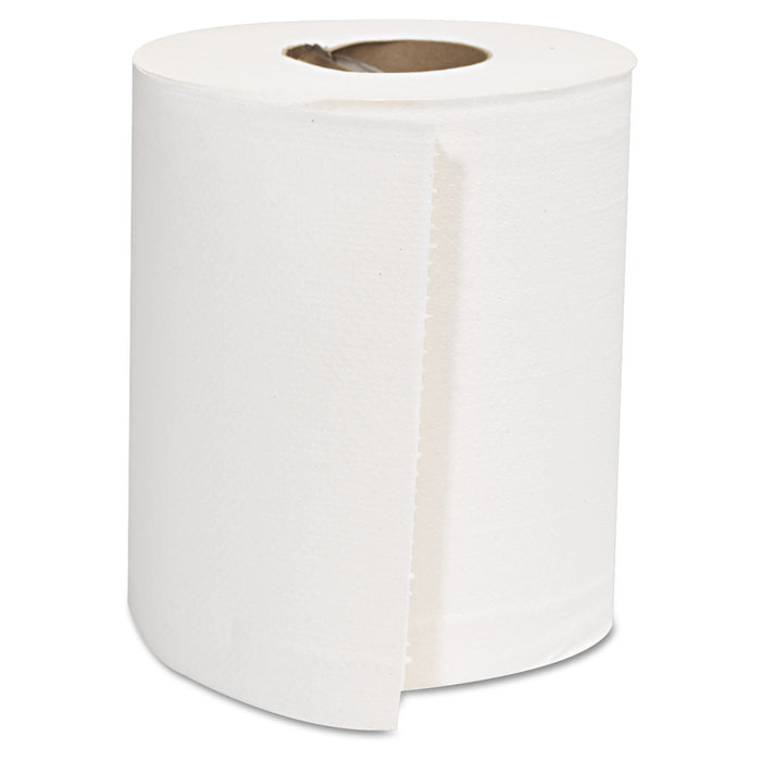 Center-Pull Roll Towels, 2-Ply, White, 8 x 10, 600/Roll, 6 Rolls/Carton
