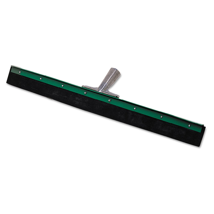 Aquadozer Heavy Duty Floor Squeegee, 18 Inch Blade, Green/Black Rubber, Straight