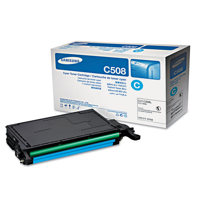 CLT-C508L (SU058A) High-Yield Toner, 4000 Page-Yield, Cyan
