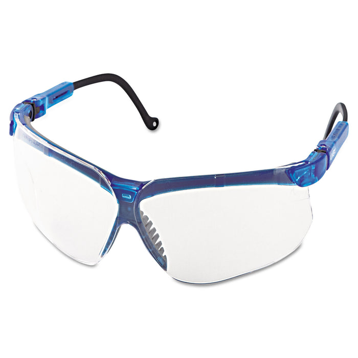 Genesis Shooting Glasses, Vapor Blue Frame, Clear Lens, 10/Carton