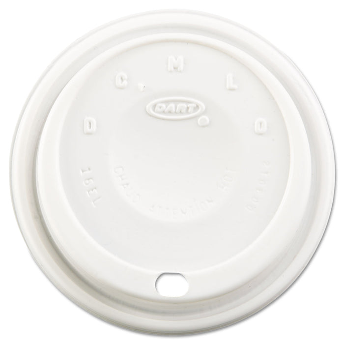 Cappuccino Dome Sipper Lids, Fits 12-24oz Cups, White, 1000/Carton