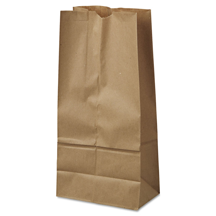Grocery Paper Bags, 40 lbs Capacity, #16, 7.75"w x 4.81"d x 16"h, Kraft, 500 Bags