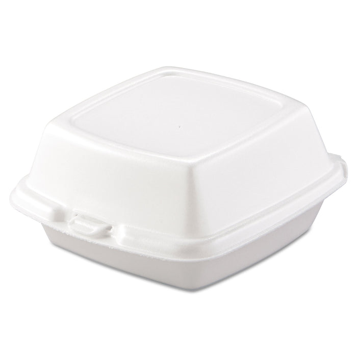Carryout Food Containers, Foam, 1-Comp, 5 7/8 x 6 x 3, White, 500/Carton