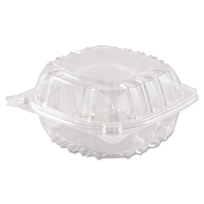 ClearSeal Hinged-Lid Plastic Containers, 6 x 5 4/5 x 3, Clear, 500/Carton