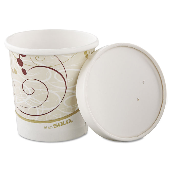 Flexstyle Double Poly Paper Containers, 16 oz, Symphony, 50/Sleeve, 10 Sleeves/Carton