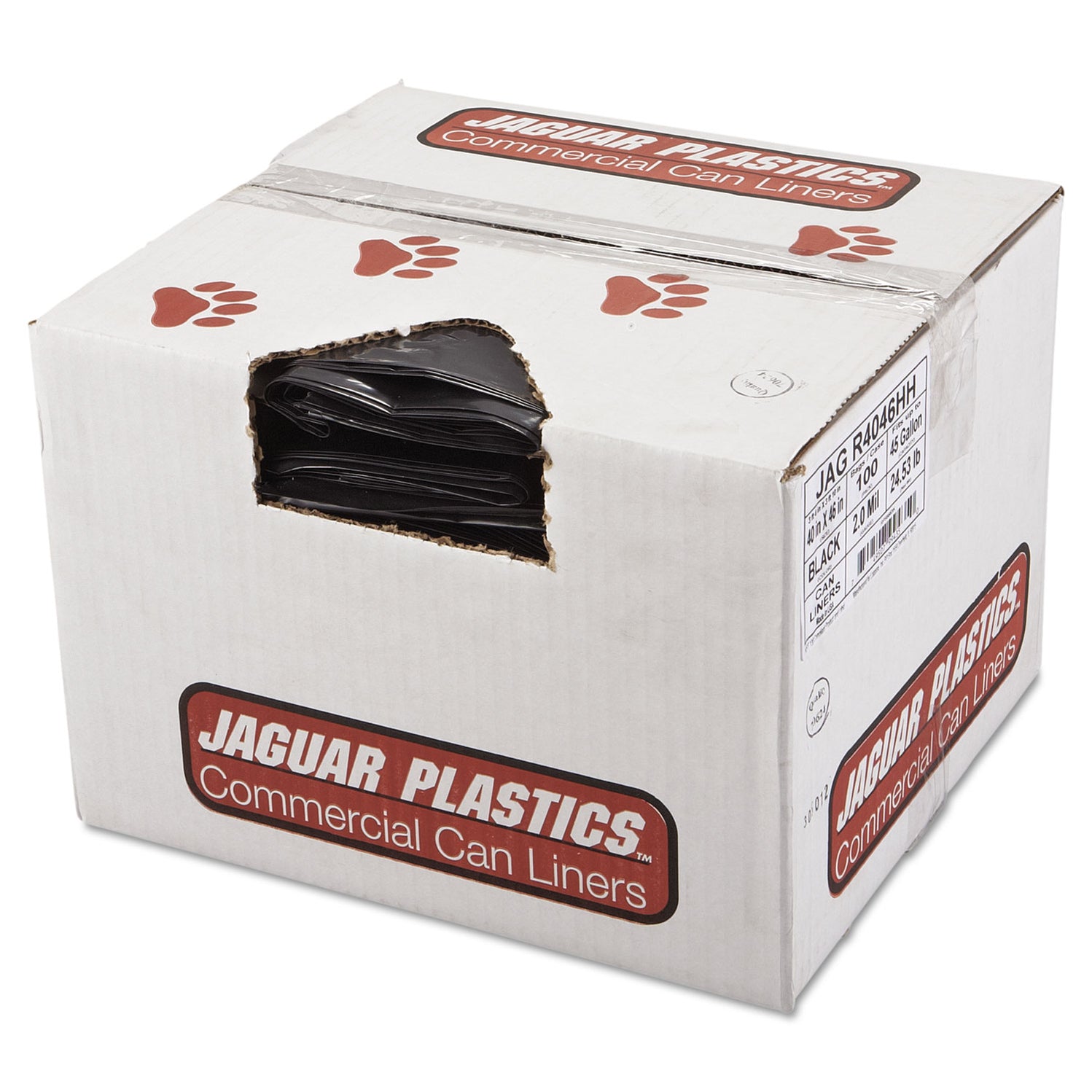 Repro Low-Density Can Liners, 45 gal, 2 mil, 40