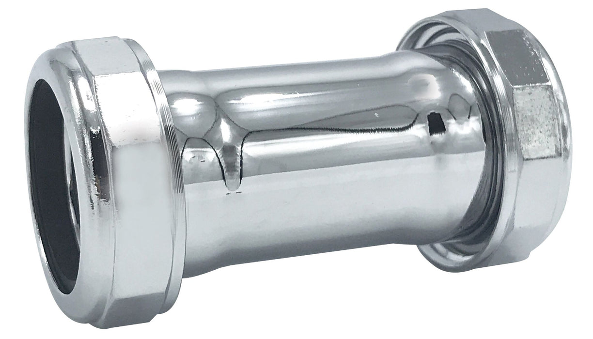 1 1/2" Chrome-Plated Double Slip Coupling