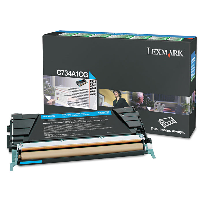 C748H1CG Return Program High-Yield Toner, 10000 Page-Yield, Cyan