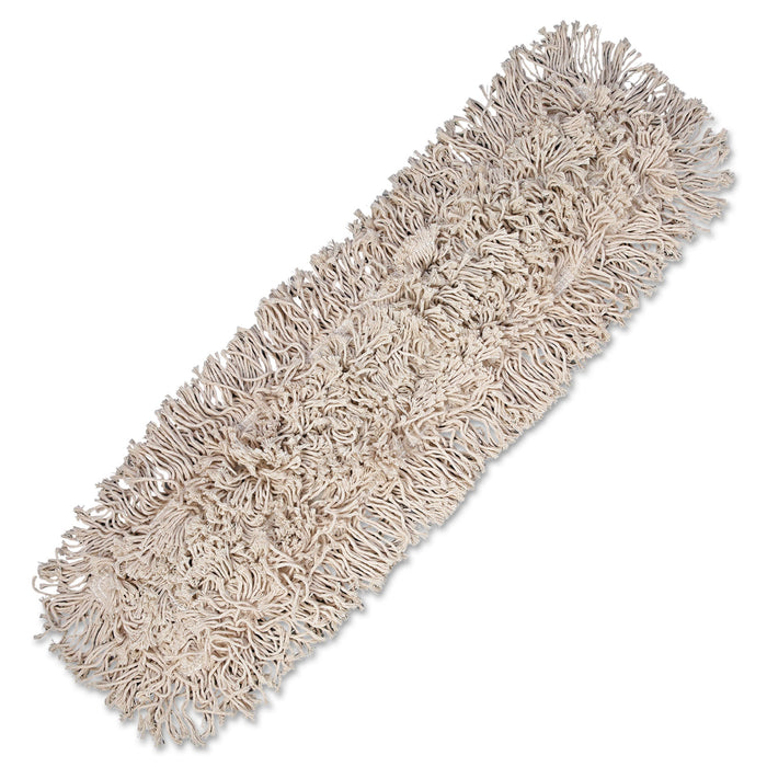 Mop Head, Dust, Cotton, 24 x 3, White