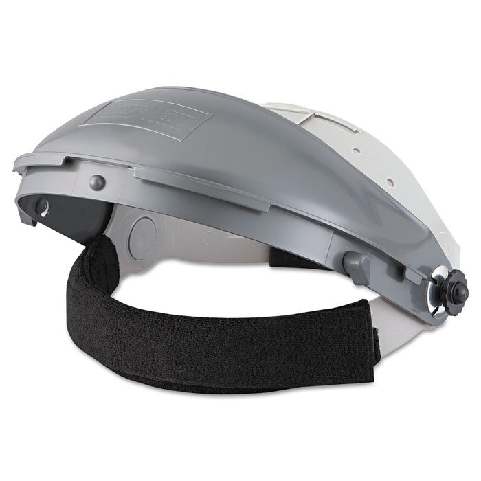 High Performance Face Shield Assembly, 3" Crown Ratchet, Noryl, Gray