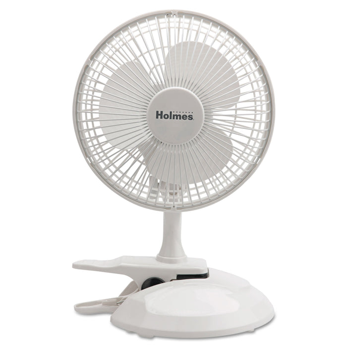 6" Convertible Clip/Desk Fan, 2 Speed, White
