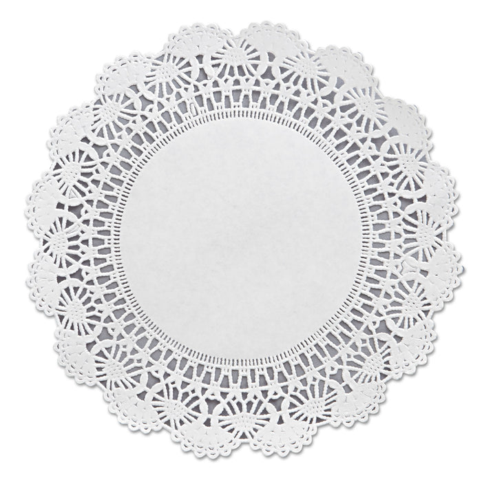 Cambridge Lace Doilies, Round, 8", White, 1000/Carton