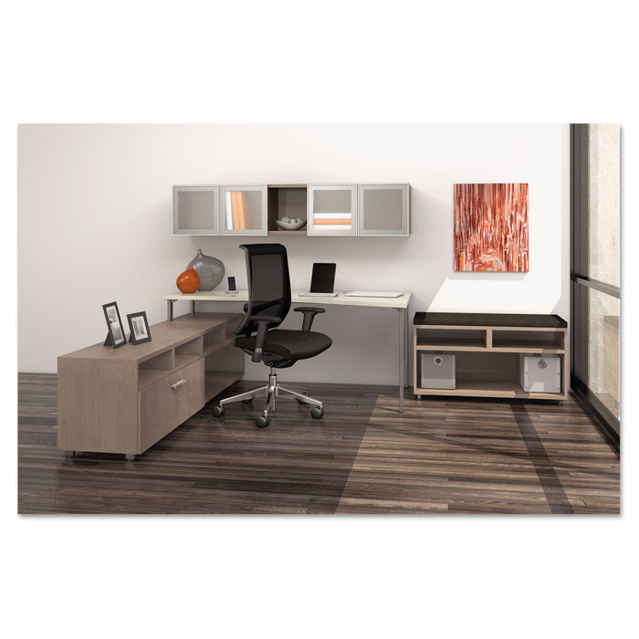 e5 Series Open Storage Cabinet, 36w x 18d x 23h, Cocoa