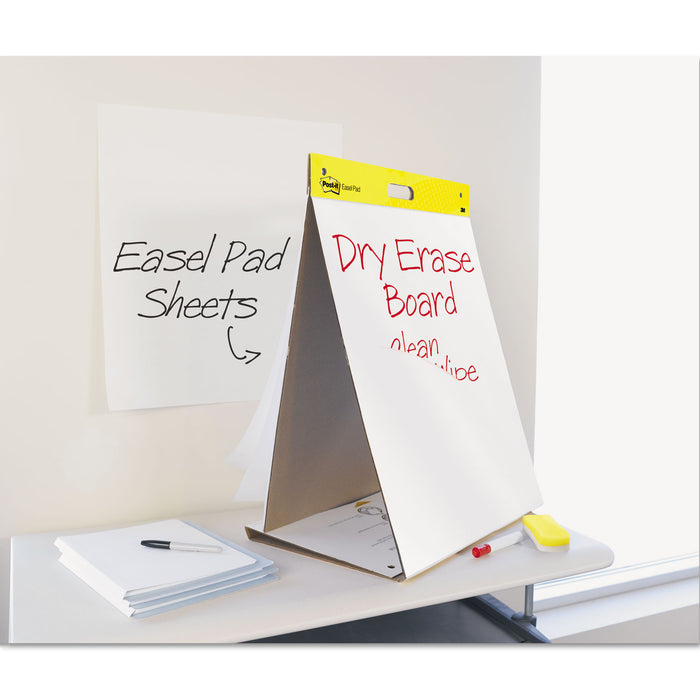 Self-Stick Tabletop Easel Pad with Dry Erase Surface, 20 x 23, White, 20 Sheets