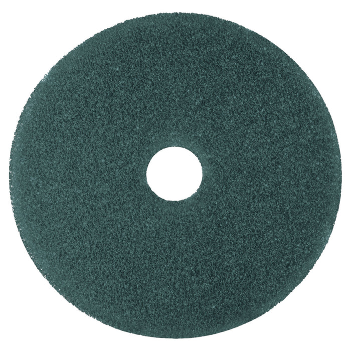 Cleaner Floor Pad 5300, 17" Diameter, Blue, 5/Carton