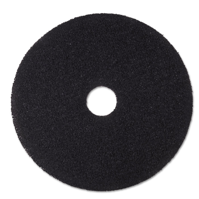 Low-Speed Stripper Floor Pad 7200, 22" Diameter, Black, 5/Carton