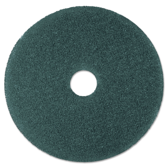 Cleaner Floor Pad 5300, 19" Diameter, Blue, 5/Carton