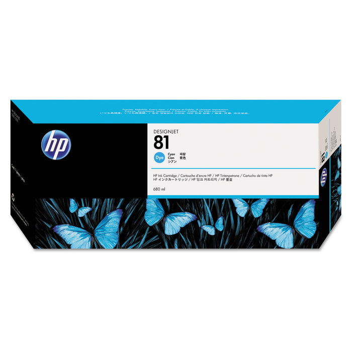 HP 81, (C4931A) Cyan Original Ink Cartridge