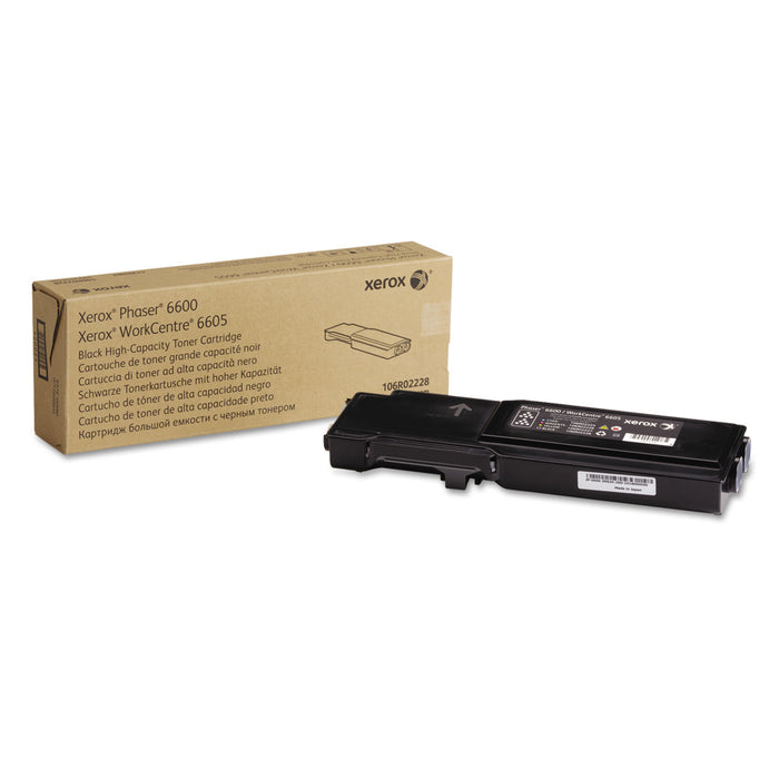 106R02228 High-Yield Toner, 8000 Page-Yield, Black