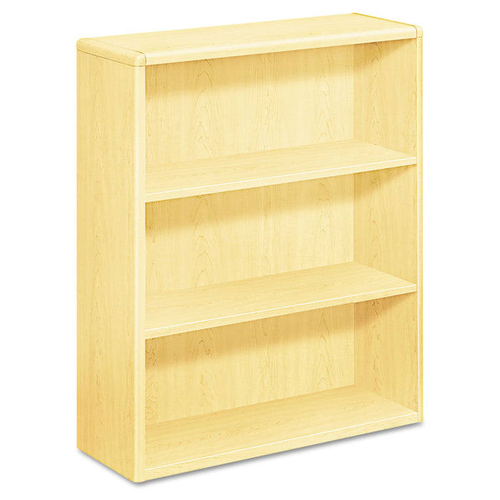 10700 Series Wood Bookcase, Three Shelf, 36w x 13 1/8d x 43 3/8h, Natural Maple