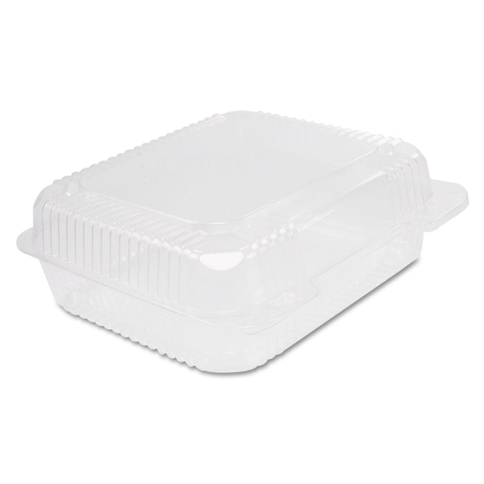 Staylock Clear Hinged Container, Plastic, 8 3/10 x 7 4/5 x 3, 125/Bag, 2BG/CT