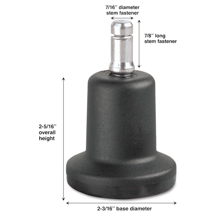 High Profile Bell Glides, B Stem, 110 lbs/Glide, 5/Set