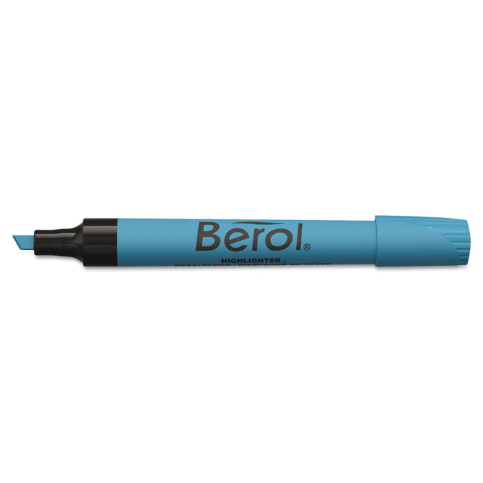 4009 Chisel Tip Highlighter, Chisel Tip, Blue, Dozen