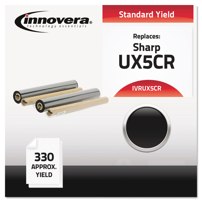 Compatible Black Thermal Transfer Print Cartridge, Replacement for Sharp UX5CR, 165 Page Yield