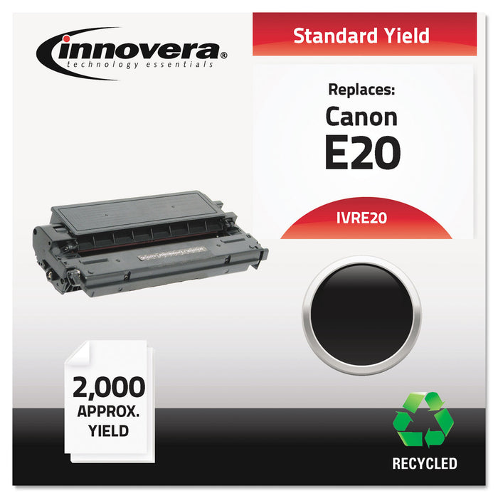 Remanufactured Black Toner Cartridge, Replacement for Canon E20 (1492A002AA), 2,000 Page-Yield