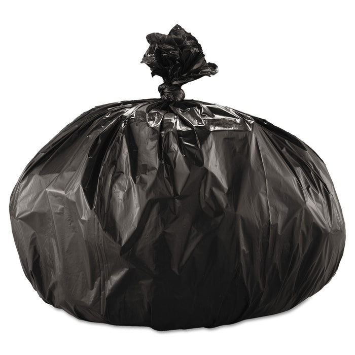 Low Density Repro Can Liners, 56 gal, 1.6 mil, 43" x 47", Black, 100/Carton