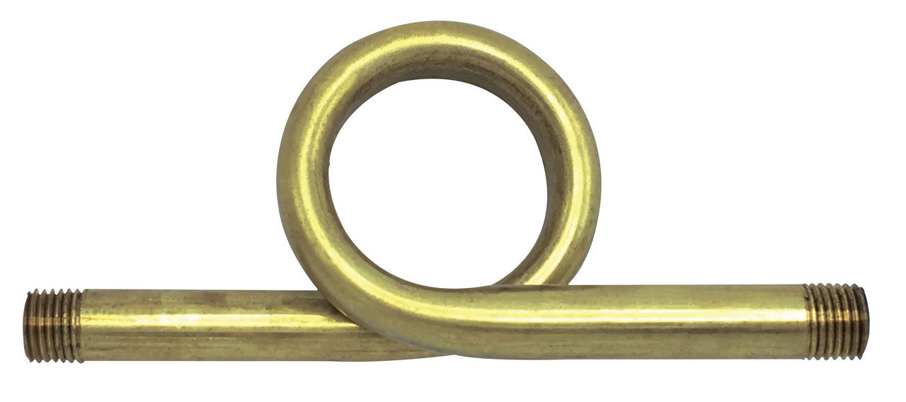 Straight Brass Pigtail - 180 Deg