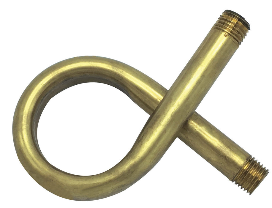 Angle Brass Pigtail - 90 Deg