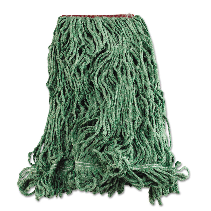 Super Stitch Blend Mop Heads, Cotton/Synthetic, Green, Large