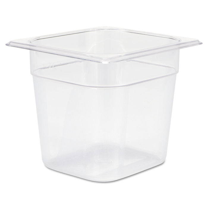 Cold Food Pans, 2 1/2qt, 6 3/8w x 6 7/8d x 6h, Clear