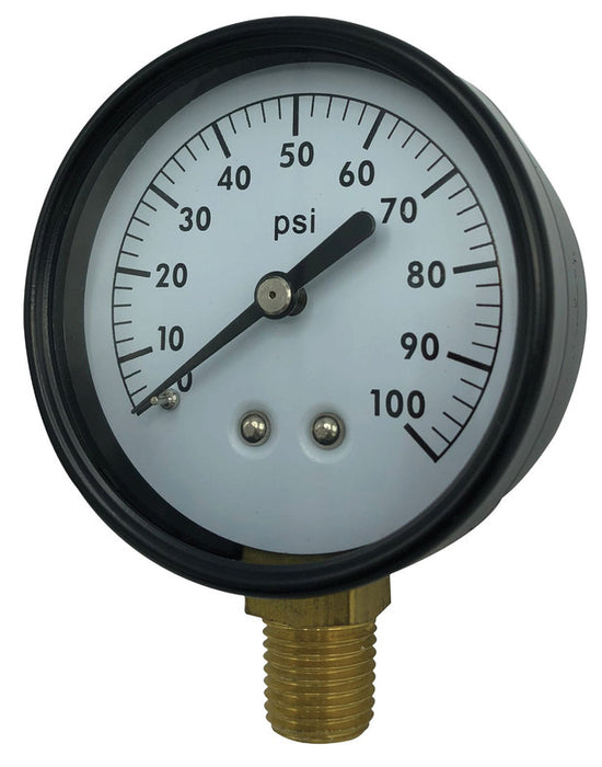 2 1/2" 100 PSI Pressure Gauge