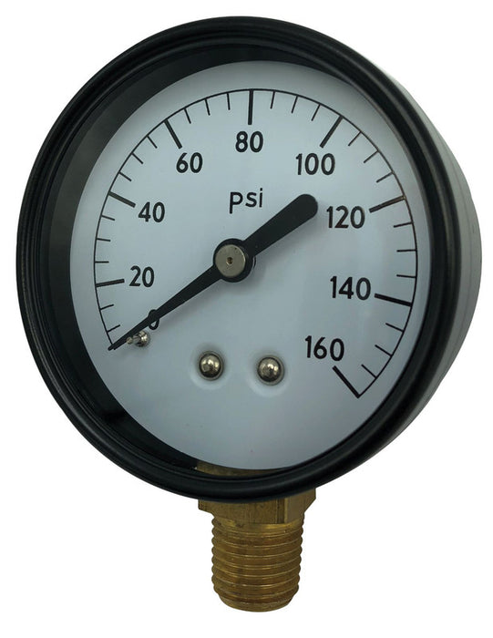 2 1/2" 160 PSI Pressure Gauge