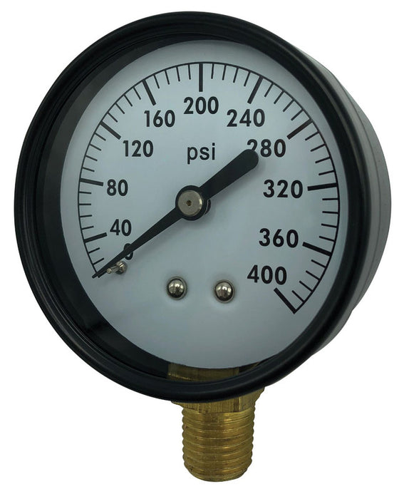 2 1/2" 400 PSI Pressure Gauge