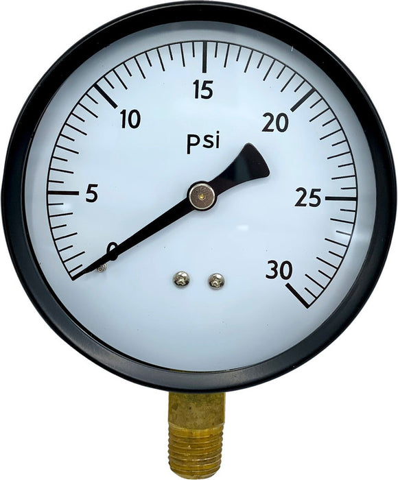 3 1/2" 30 PSI Pressure Gauge