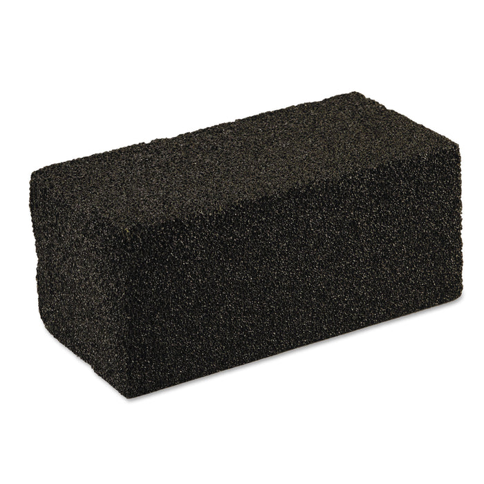 Grill Cleaner, Grill Brick, 4 x 8 x 3.5, Black, 12/Carton