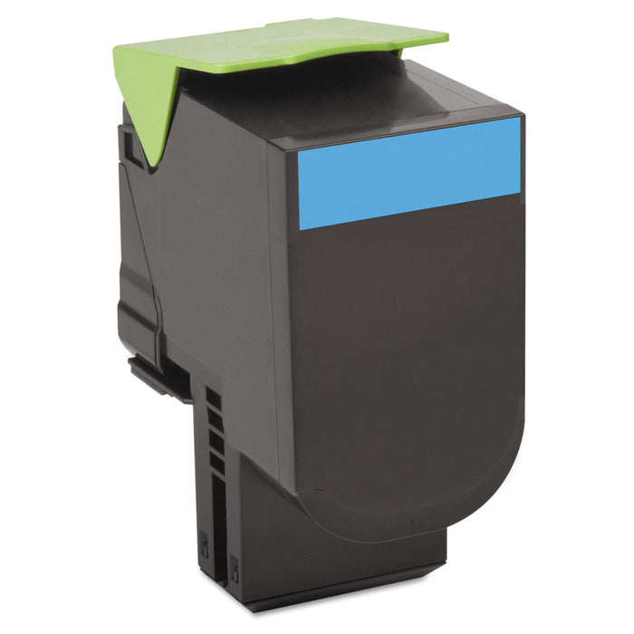 80C1XC0 Return Program Toner, 4000 Page-Yield, Cyan