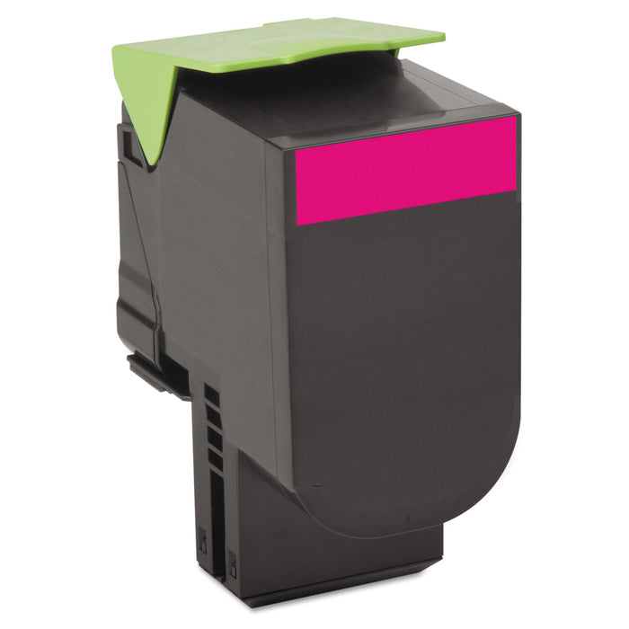80C10M0 Return Program Toner, 1000 Page-Yield, Magenta