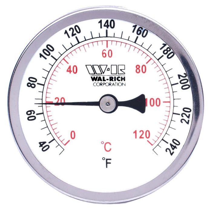Angle Dial Hot Water Thermometer