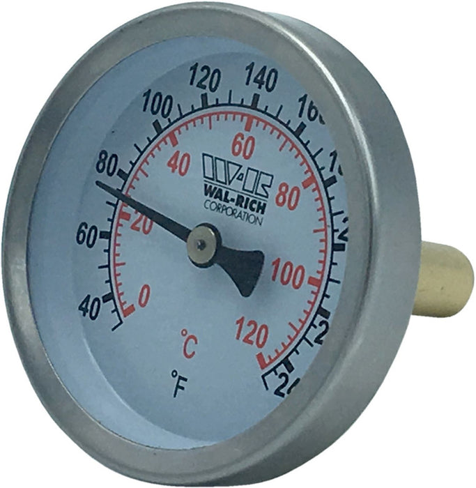2" Snap-Well Thermometer (Brass Probe)