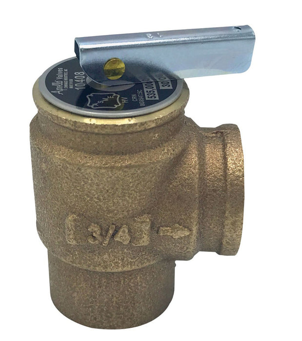 30# 3/4" F X F Hot Water Relief Valve