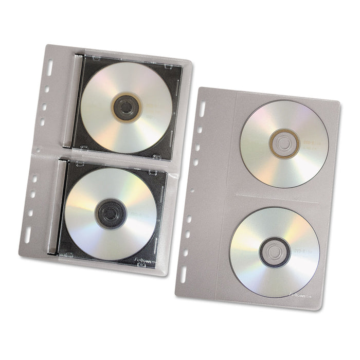 CD/DVD Protector Sheets for Three-Ring Binder, Clear, 10/Pack