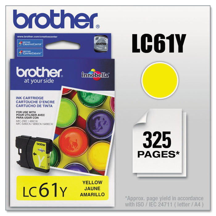 LC61Y Innobella Ink, 325 Page-Yield, Yellow