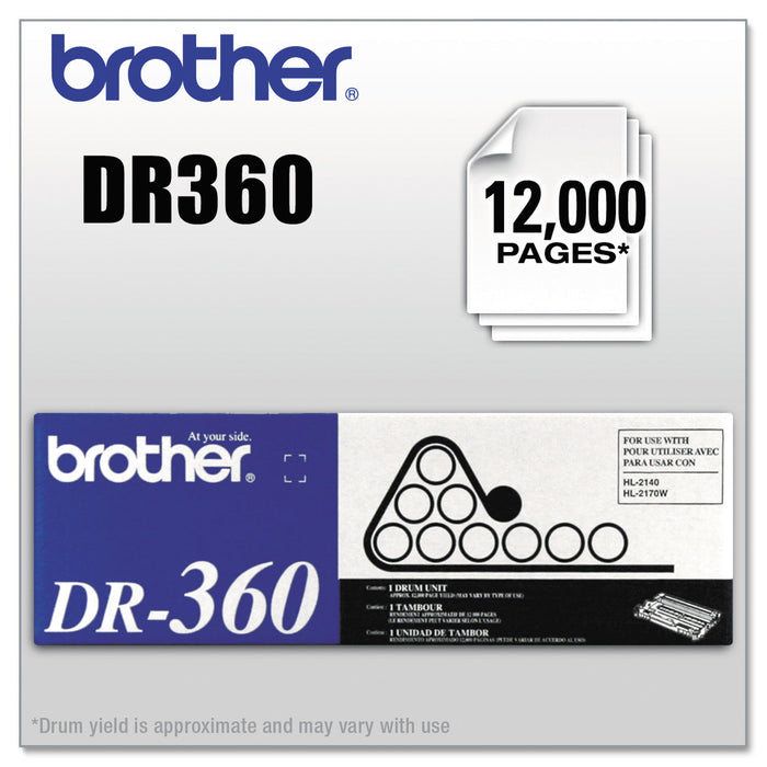 DR360 Drum Unit, 12000 Page-Yield