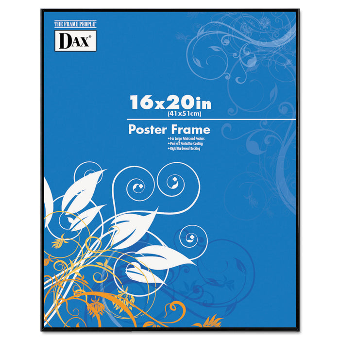 Coloredge Poster Frame, Clear Plastic Window, 16 x 20, Black